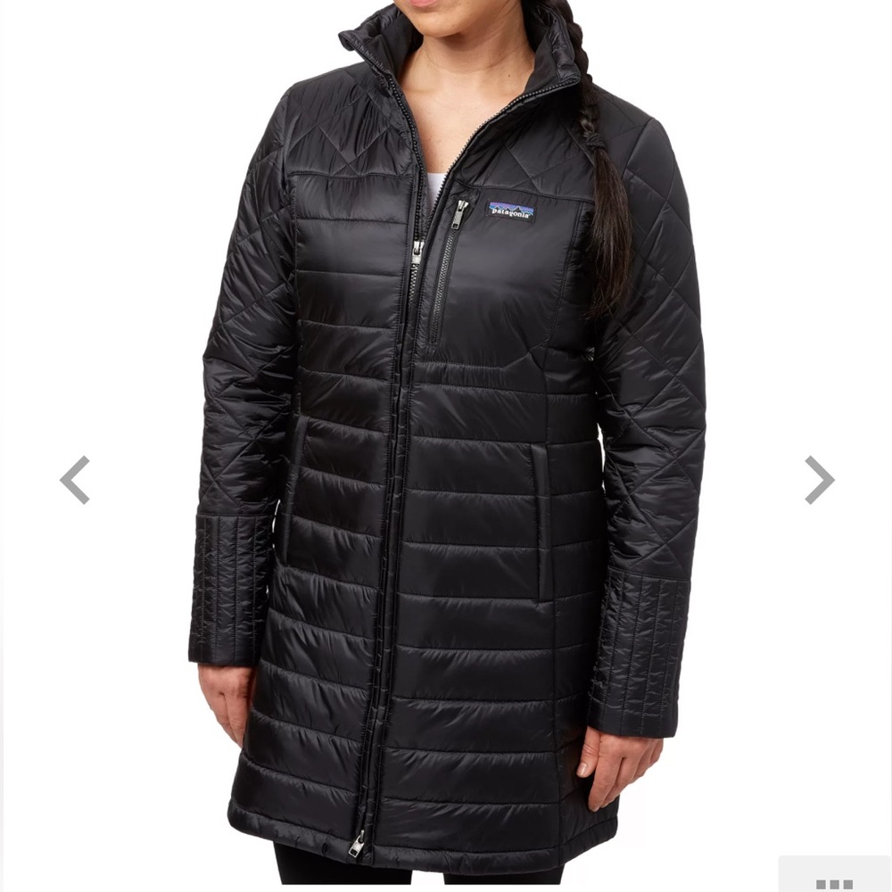 Patagonia Black Nano Puff Jacket Full Zip Women’s size Small w/ Zip Pockets